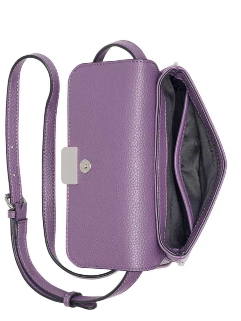 Calvin Klein Purple Arya Crossbody Bag - Picture 6 of 16